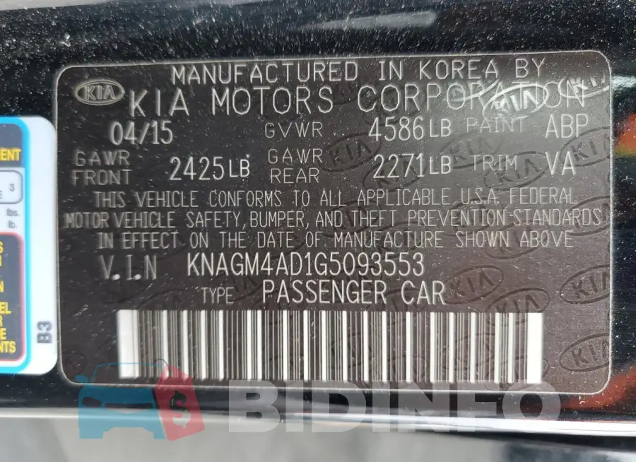 KNAGM4AD1G5093553 Photo# 12