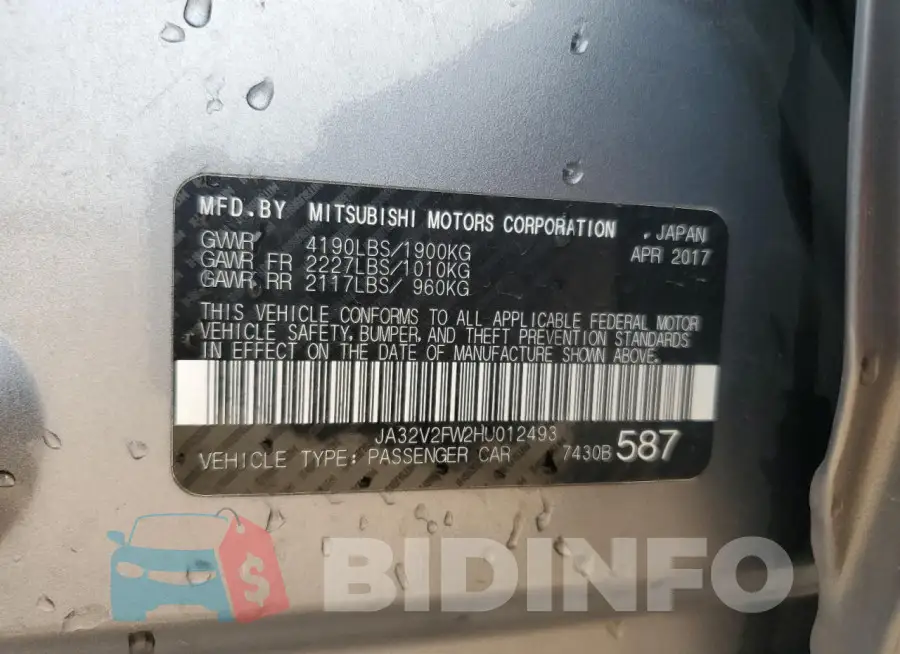 JA32V2FW2HU012493 Photo# 12