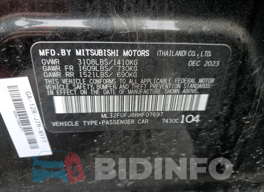 ML32FUFJ8RHF07697 Photo# 12