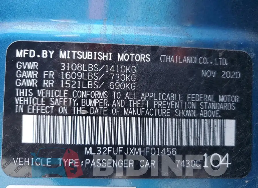 ML32FUFJXMHF01456 Photo# 13