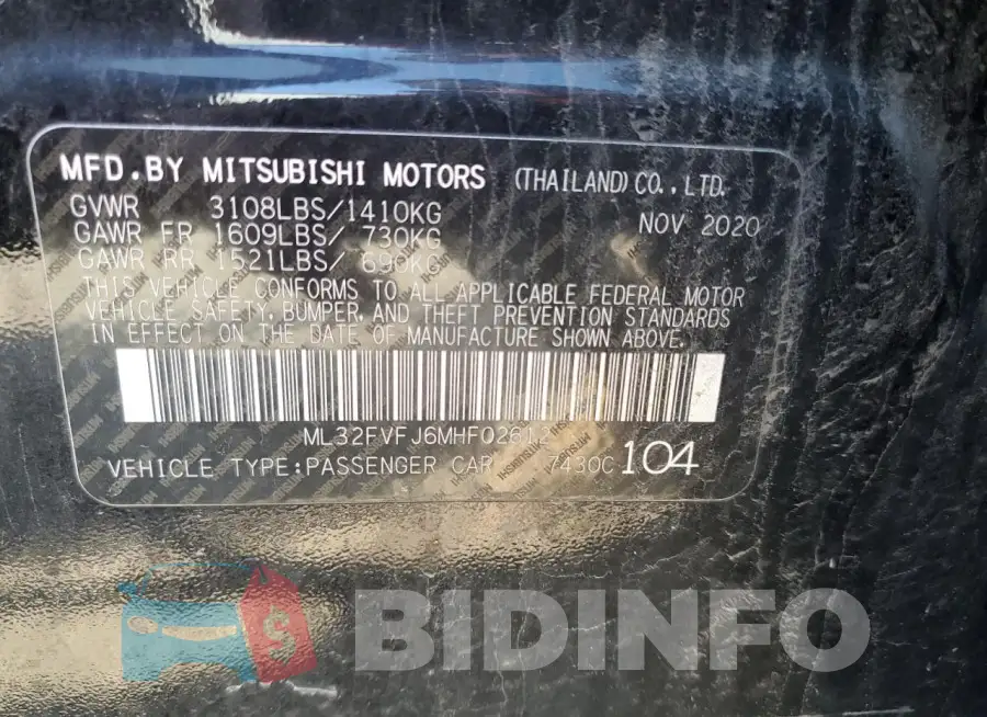 ML32FVFJ6MHF02612 Photo# 13
