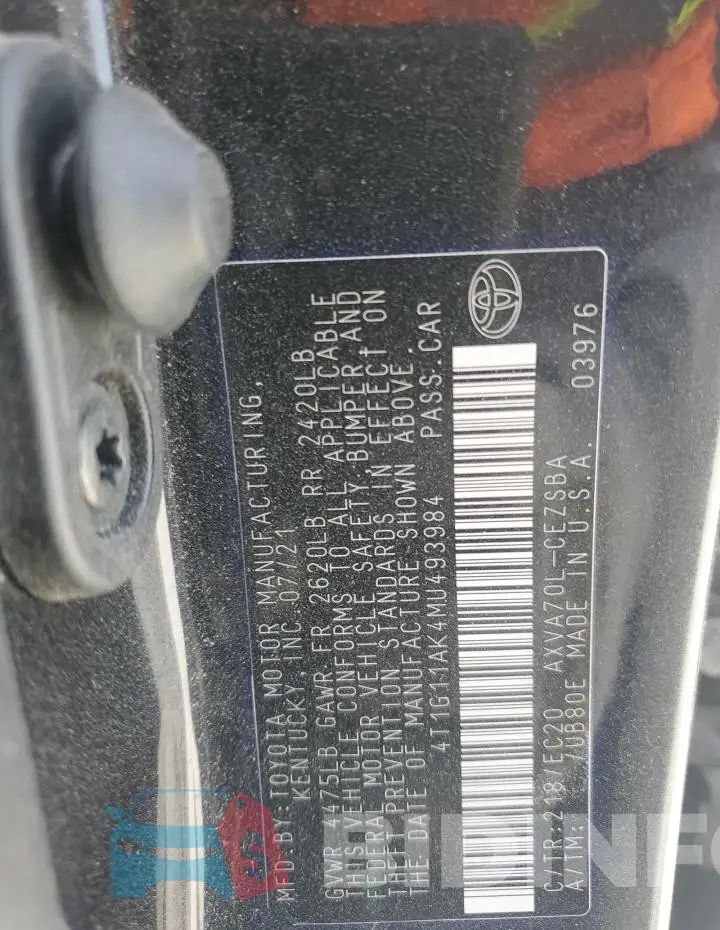4T1G11AK4MU493984 Photo# 12