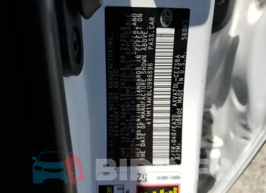 4T1M11AK8LU986696 Photo# 12