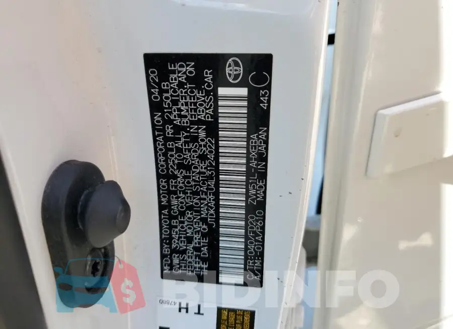 JTDKARFU4L3124022 Photo# 12