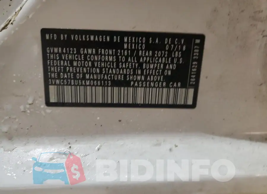 3VWC57BU5KM066113 Photo# 12