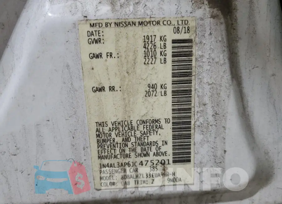 1N4AL3AP6JC475201 Photo# 13
