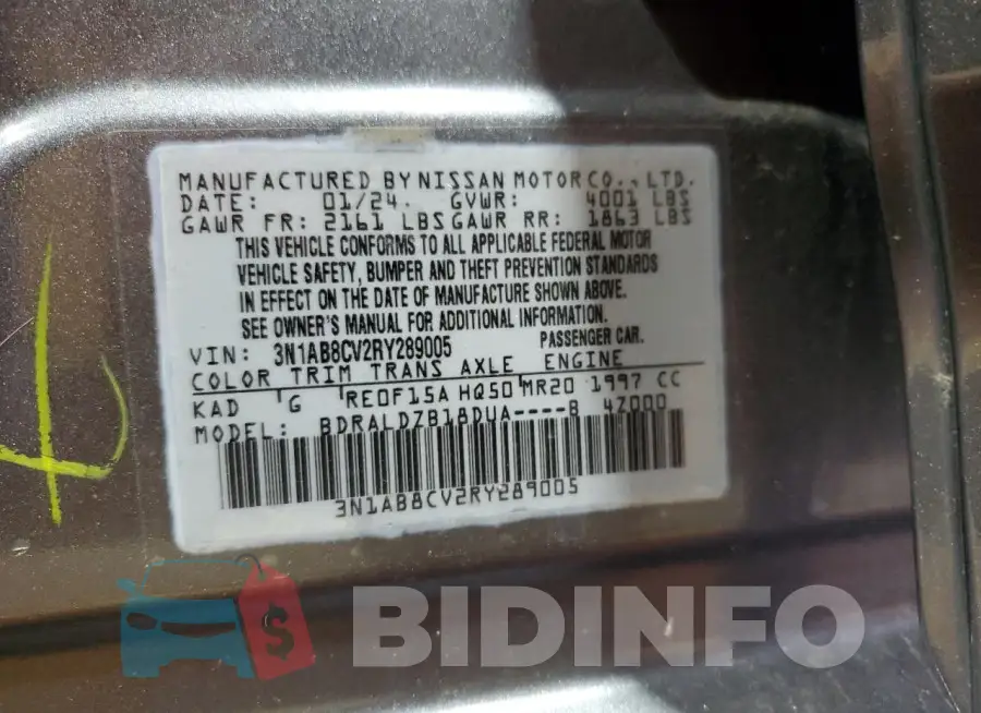3N1AB8CV2RY289005 Photo# 13
