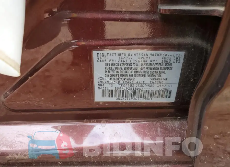 3N1AB8CV3NY209401 Photo# 12