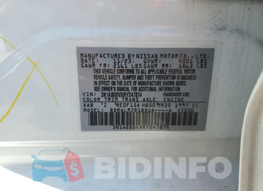 3N1AB8DVXRY247874 Photo# 12