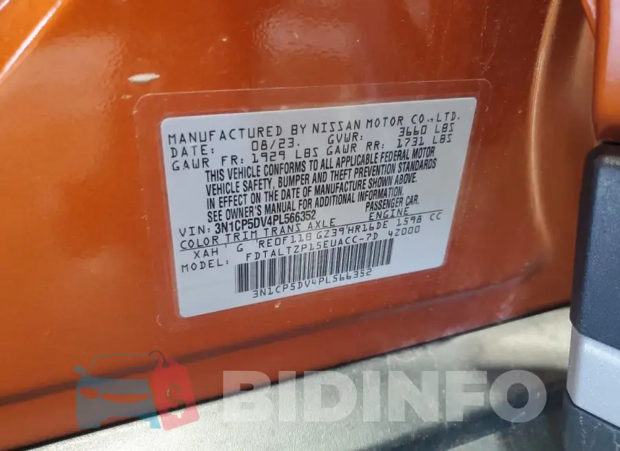 3N1CP5DV4PL566352 Photo# 14
