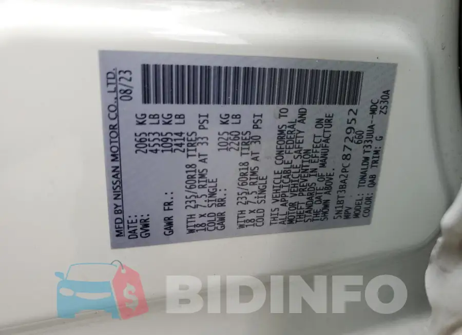5N1BT3BA2PC872952 Photo# 13