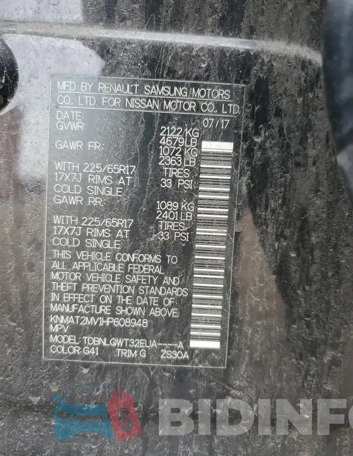KNMAT2MV1HP608948 Photo# 12