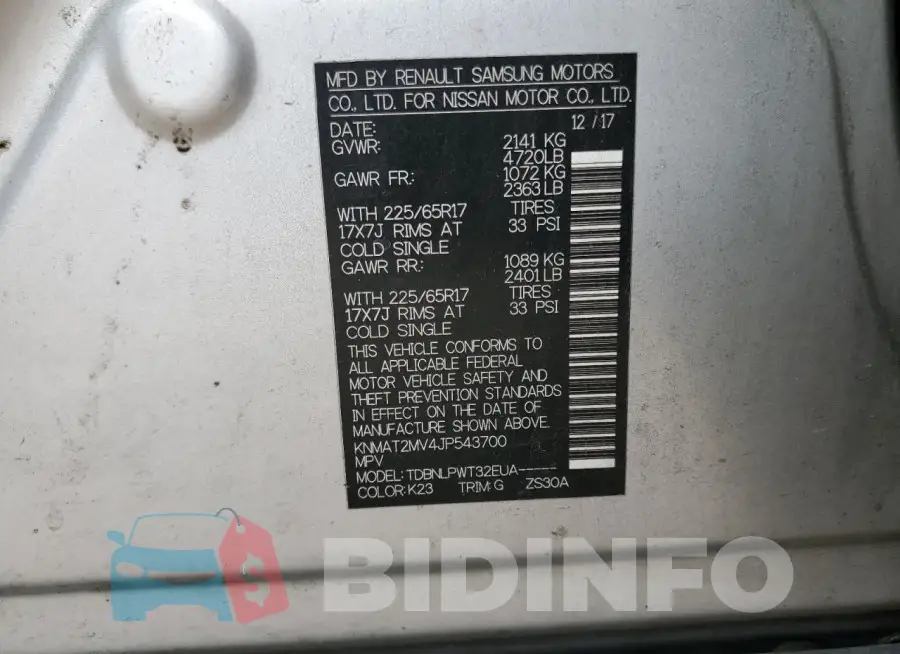 KNMAT2MV4JP543700 Photo# 13