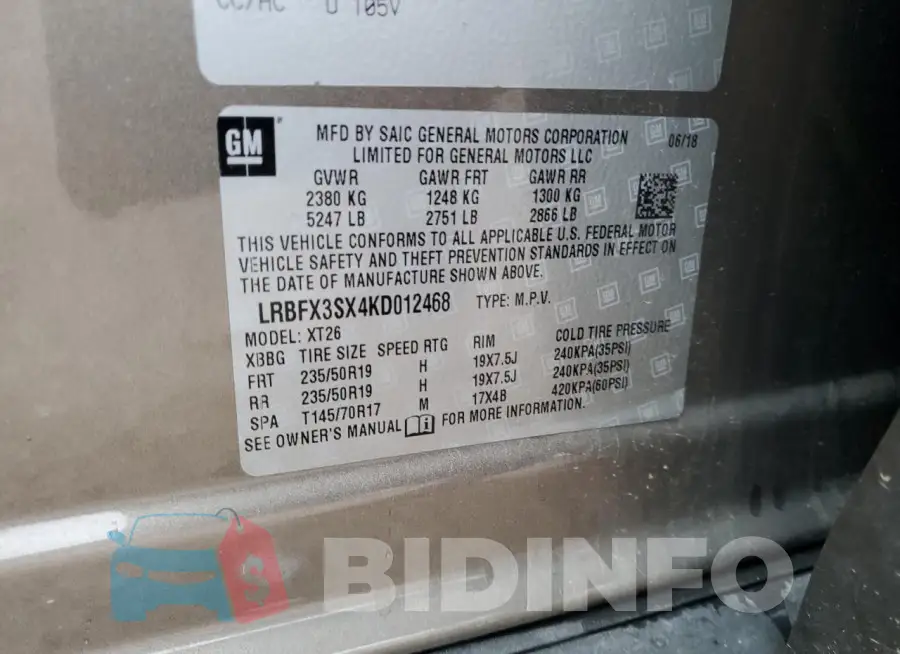LRBFX3SX4KD012468 Photo# 12