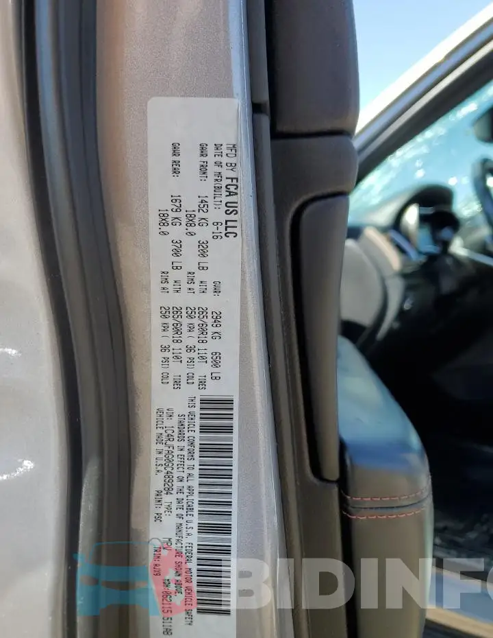 1C4RJFAG0GC489284 Photo# 13
