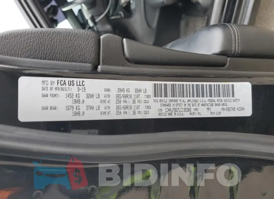 1C4RJFBG7LC135366 Photo# 13
