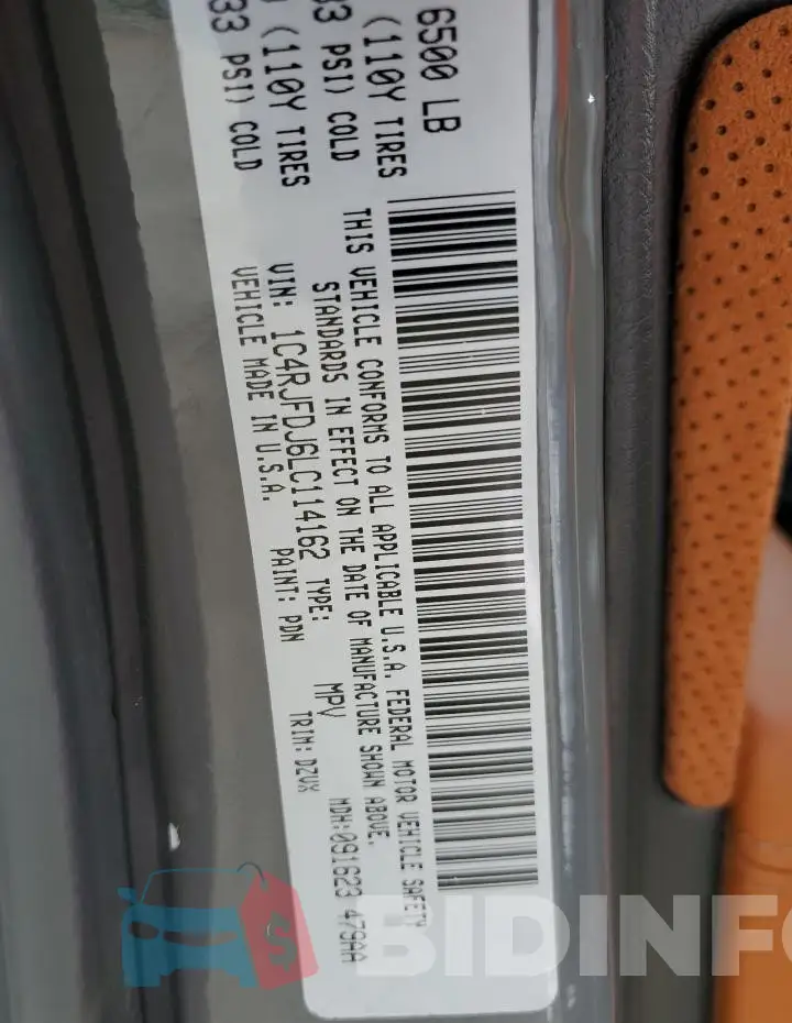 1C4RJFDJ6LC114162 Photo# 13