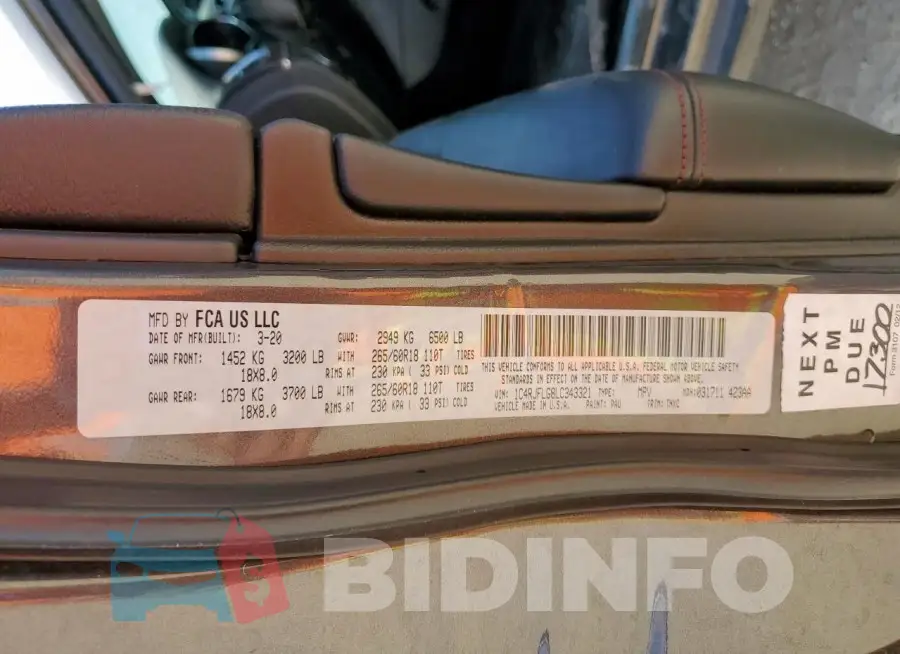 1C4RJFLG8LC343321 Photo# 13