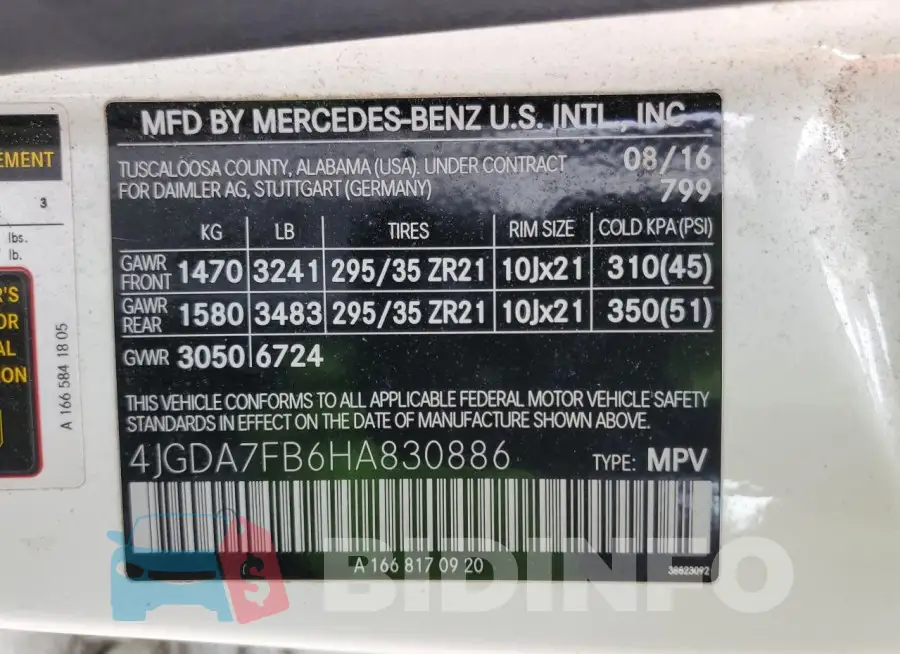 4JGDA7FB6HA830886 Photo# 13