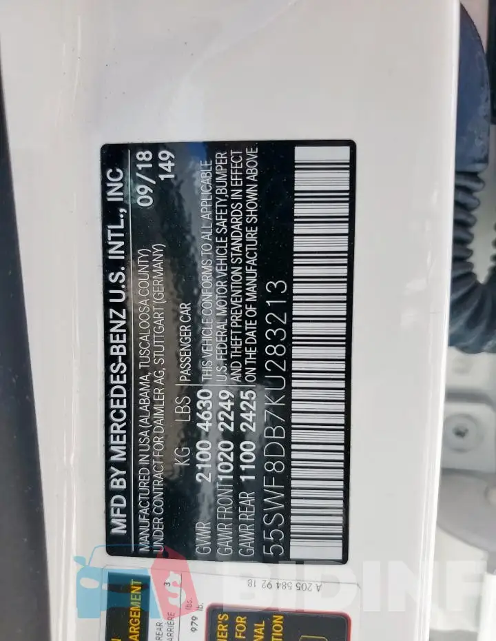 55SWF8DB7KU283213 Photo# 12