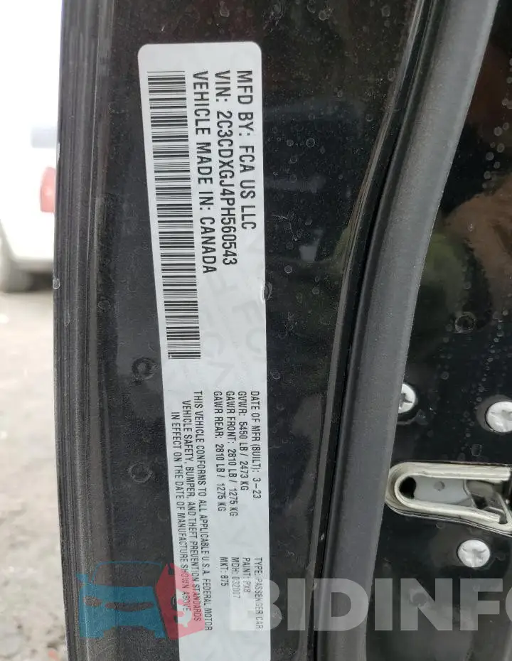 2C3CDXGJ4PH560543 Photo# 13