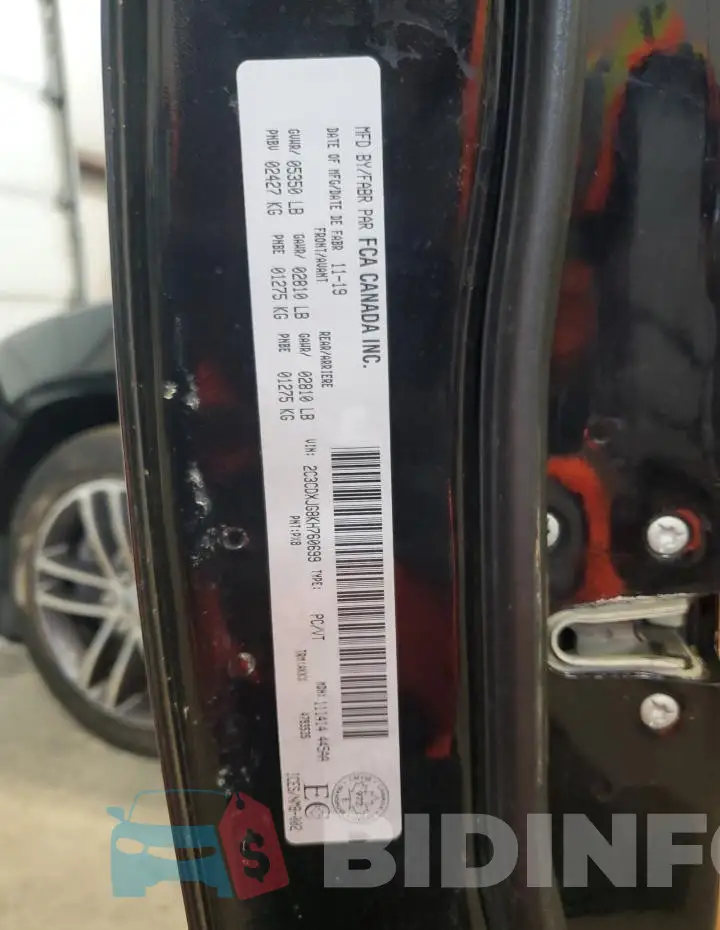 2C3CDXJG8KH760699 Photo# 13