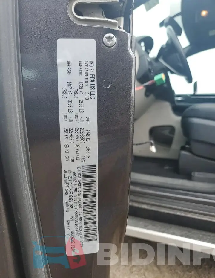 2C4RDGCGXJR223926 Photo# 14