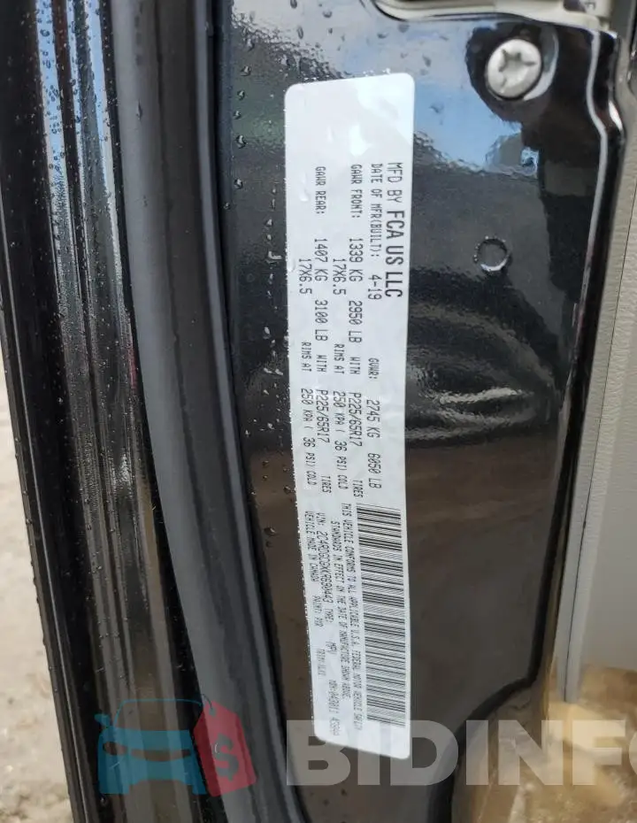 2C4RDGCGXKR690443 Photo# 14