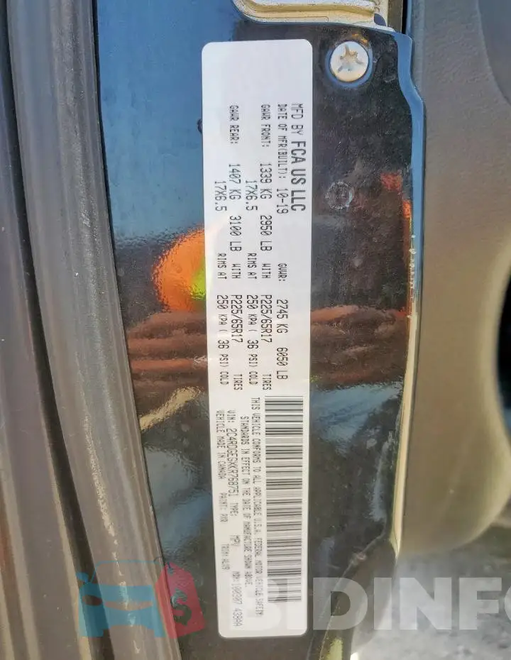 2C4RDGEGXKR768751 Photo# 13