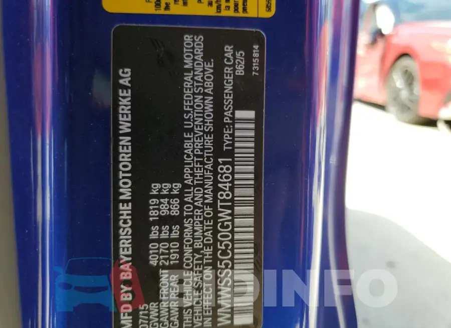 WMWSS5C50GWT84681 Photo# 12