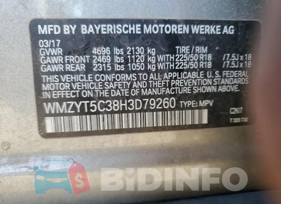 WMZYT5C38H3D79260 Photo# 12