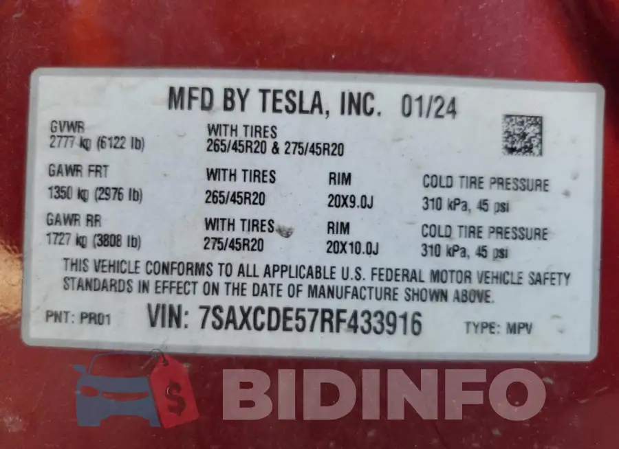 7SAXCDE57RF433916 Photo# 14