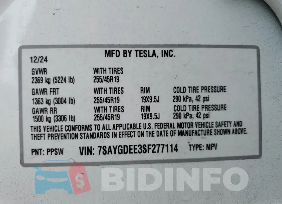 7SAYGDEE3SF277114 Photo# 12