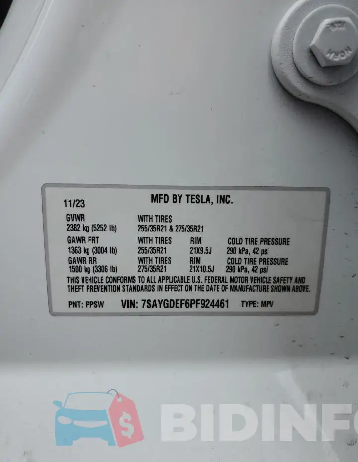 7SAYGDEF6PF924461 Photo# 13