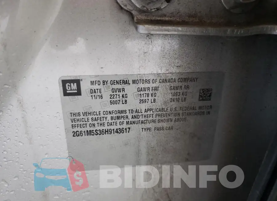 2G61M5S36H9143617 Photo# 12