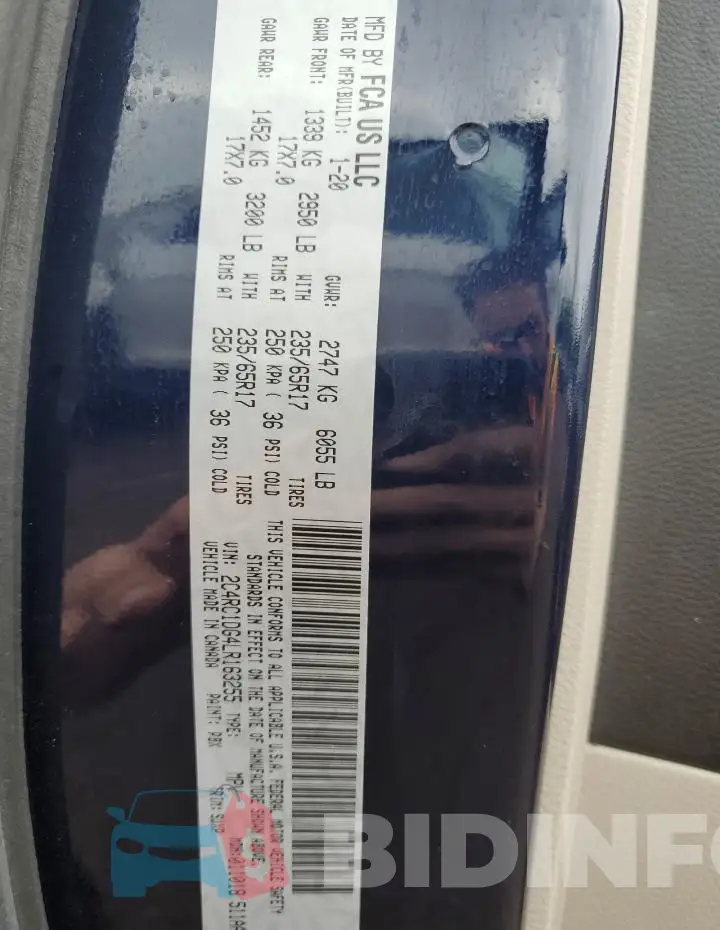 2C4RC1DG4LR163255 Photo# 14