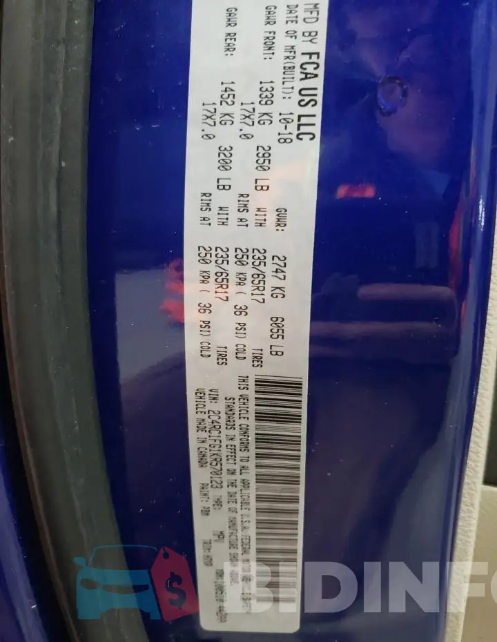 2C4RC1FG1KR570123 Photo# 14