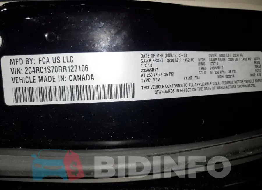 2C4RC1S70RR127106 Photo# 13