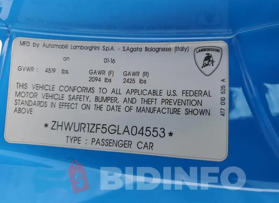 ZHWUR1ZF5GLA04553 Photo# 12