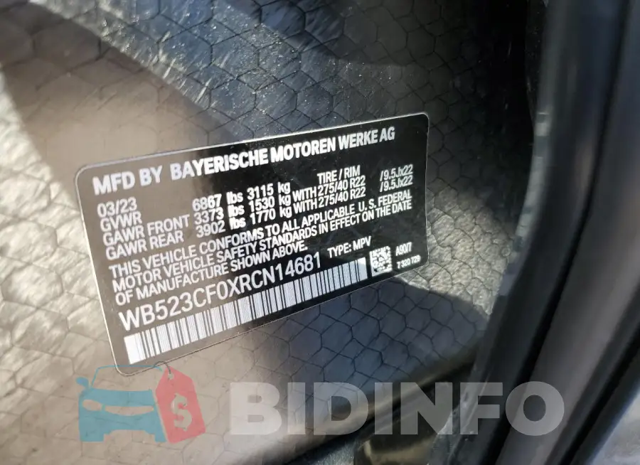 WB523CF0XRCN14681 Photo# 13