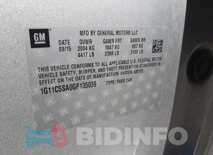1G11C5SA0GF135039 Photo# 12