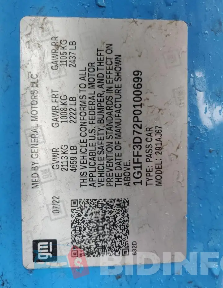 1G1FF3D72P0100699 Photo# 12