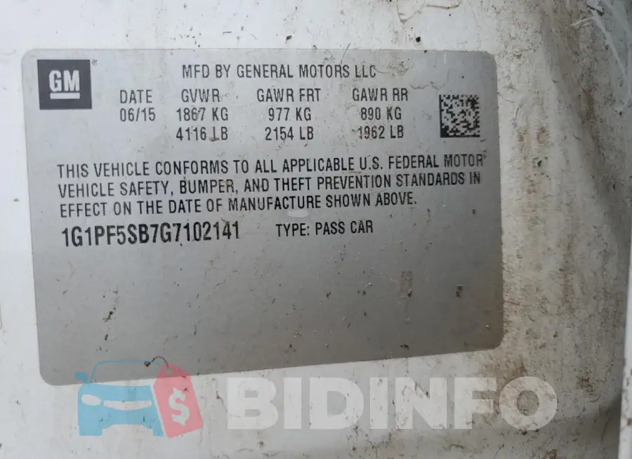 1G1PF5SB7G7102141 Photo# 12