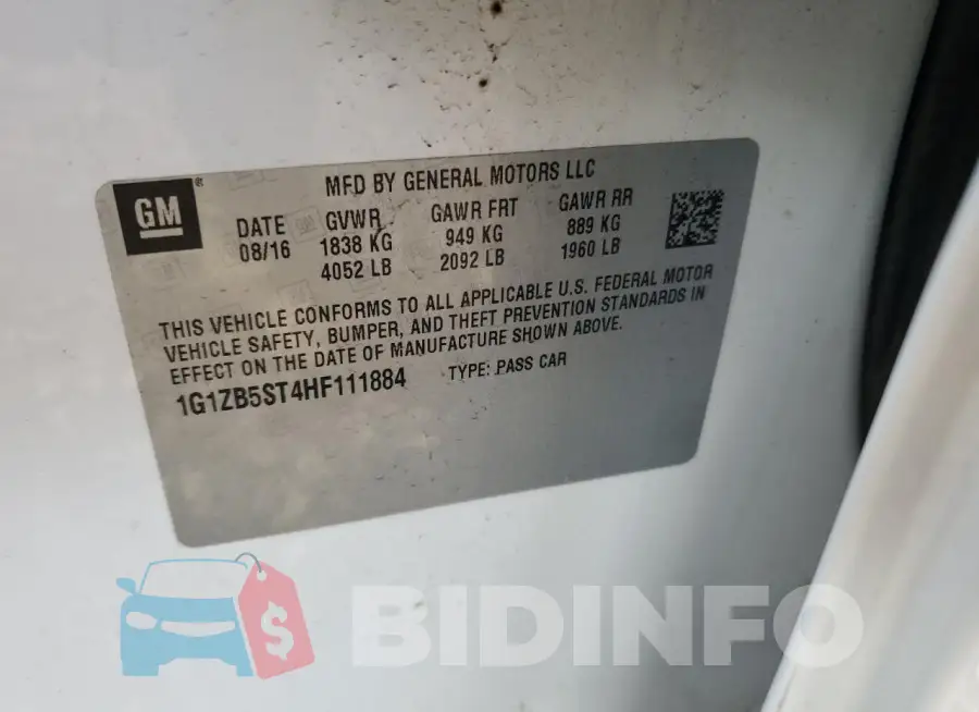 1G1ZB5ST4HF111884 Photo# 13