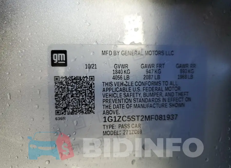 1G1ZC5ST2MF081937 Photo# 12