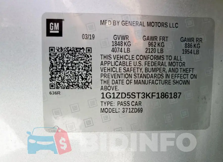 1G1ZD5ST3KF186187 Photo# 12