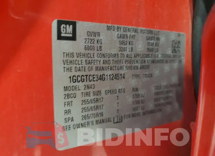 1GCGTCE34G1124514 Photo# 12