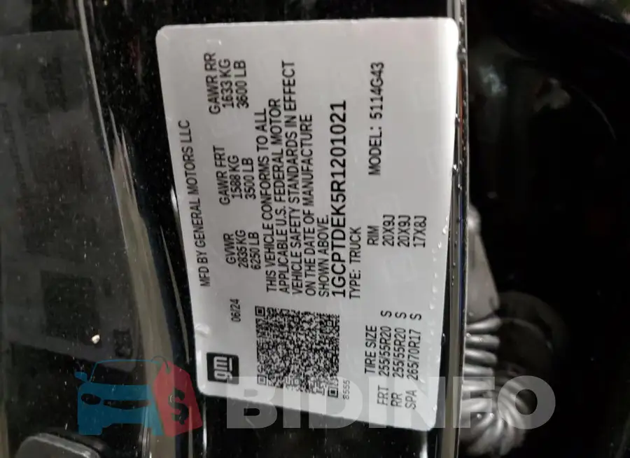 1GCPTDEK5R1201021 Photo# 12
