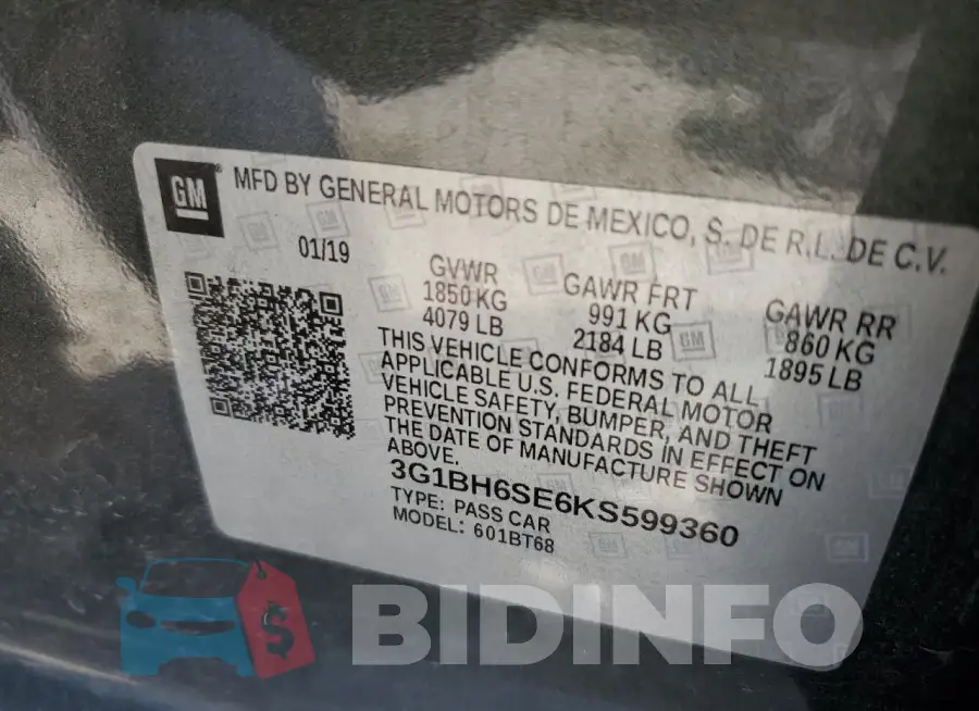 3G1BH6SE6KS599360 Photo# 12