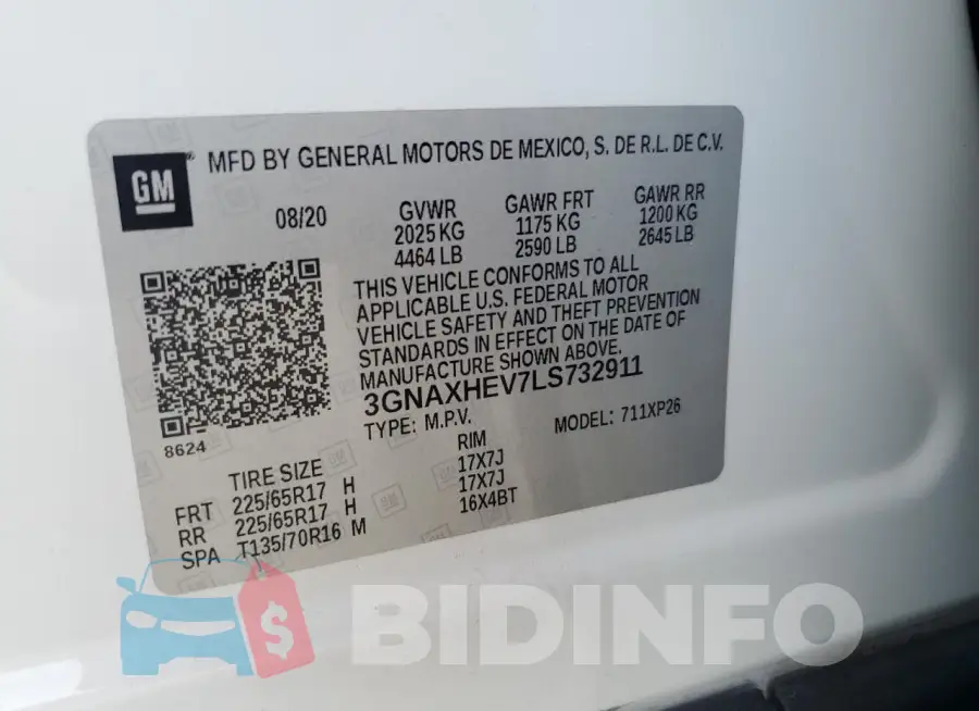 3GNAXHEV7LS732911 Photo# 13